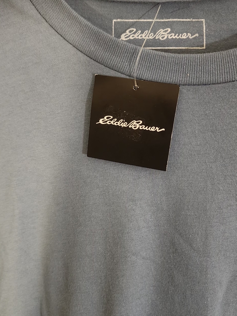 Eddie Bauer Men's Blue Logo T‑Shirt - Picture 7 of 7